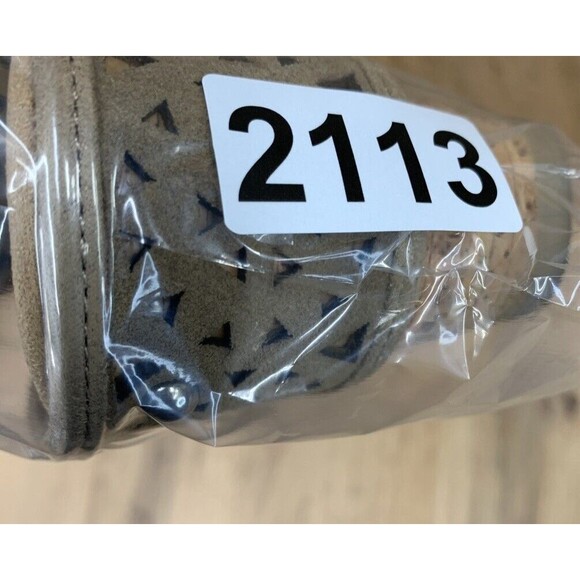 Minnetonka Platform Wedge Eyelet Sandals Women's Size 10 Brown Suede Leather - Picture 15 of 15